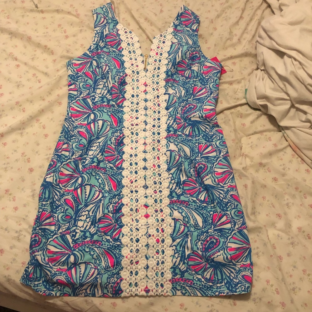 Lily Pulitzer Target blue/pink shift dress 14